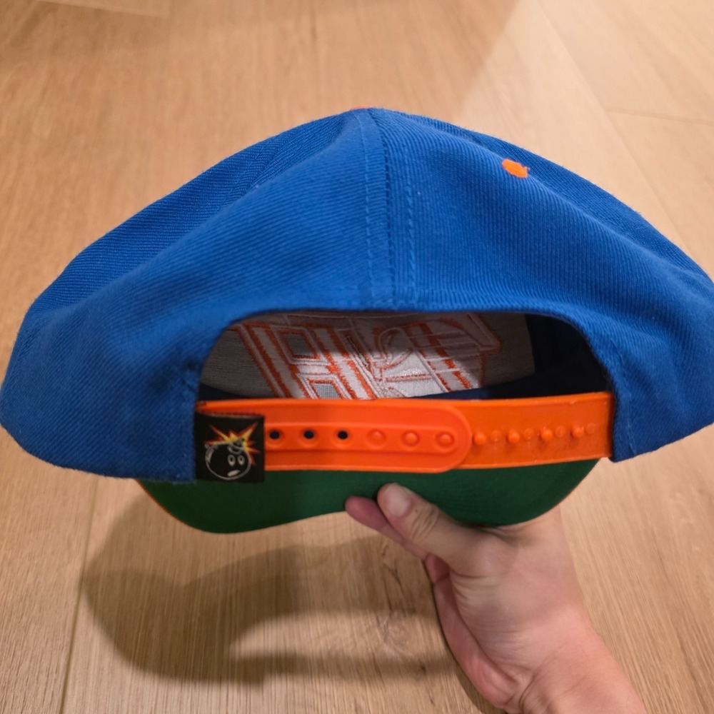 The Hundreds Show Snapback Cap One Size Blue Orange Green Wool Blend - Picture 2 of 5